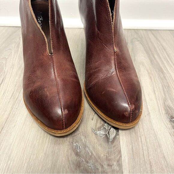 Antelope Boots Women’s EU 38 / US 7-7.5 Brown Leather Slit Heeled Ankle - Picture 2 of 7